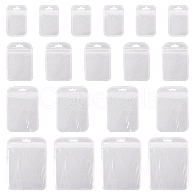 100Pcs 4 Styles Transparent Plastic Resealable Packaging Bags OPP-TA0001-03-1