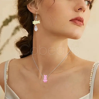 30Pcs Frosted Acrylic Beads MACR-YW0003-92-1