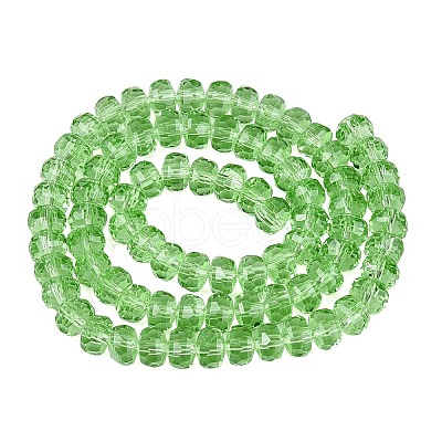 Transparent Glass Beads Strands GLAA-Q114-01A-A10-1