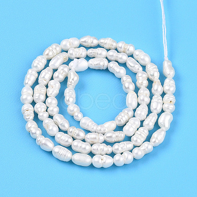 Natural Cultured Freshwater Pearl Beads Strands PEAR-N012-02N-1