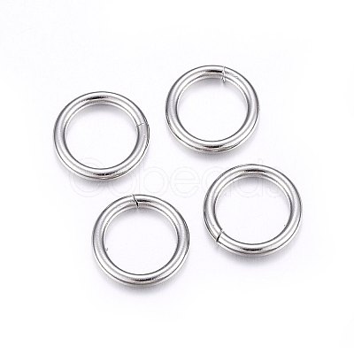 Non-Tarnish 304 Stainless Steel Closed Jump Rings A-STAS-F174-14P-1