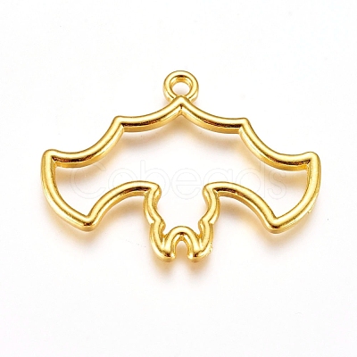 Zinc Alloy Open Back Bezel Pendants PALLOY-D199-16G-1