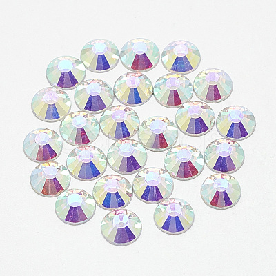 Flat Back Glass Rhinestone Cabochons RGLA-T090-SS3-02-1