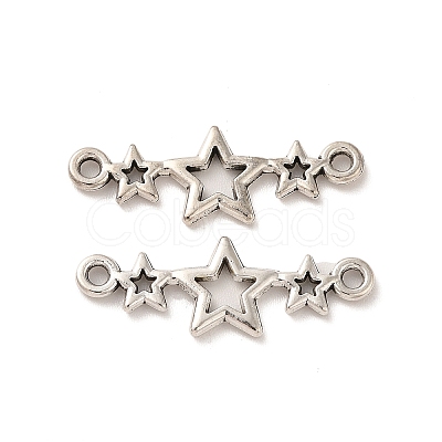 Tibetan Style Alloy Connector Charms TIBE-B001-41AS-1