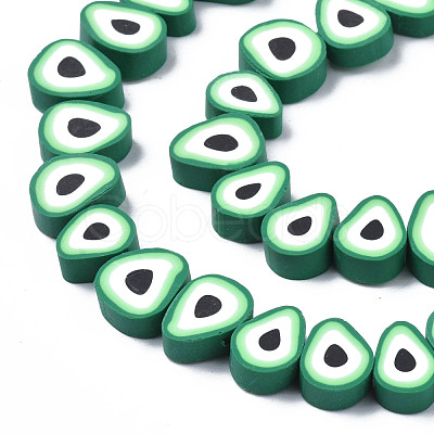 Handmade Polymer Clay Bead Strands CLAY-S091-004A-01-1
