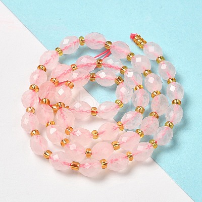 Natural Rose Quartz Beads Strands G-H297-C08-01-1