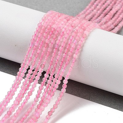 Natural Madagascar Rose Quartz Beads Strands G-B088-C09-02-1