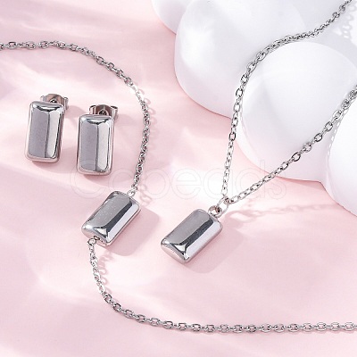304 Stainless Steel Sets SJEW-C004-18P-1