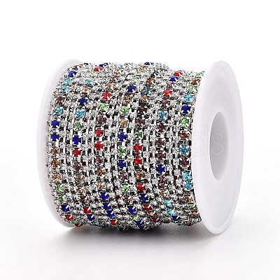 Iron Rhinestone Cup Chains CH-T006-04S-03-1