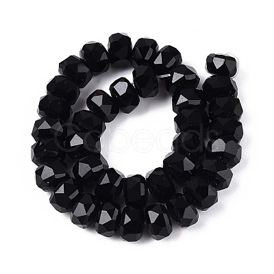 Opaque Solid Color Glass Beads Strands EGLA-N022-04A-B01-1