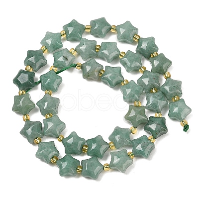 Natural Green Aventurine Beads Strands G-Z080-A12-10mm-1