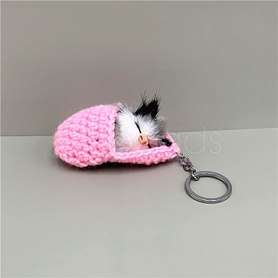 Cute Sleepy Cat Keychain PW-WG7B277-03-1