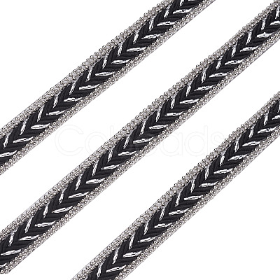 Hotfix with Two Rows Rhinestone DIY-BT0001-27-1