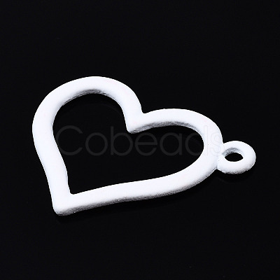 Spray Painted Alloy Pendants PALLOY-Q434-013A-NR-1