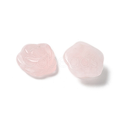 Natural Rose Quartz Carved Cabochons G-C185-01B-01-1