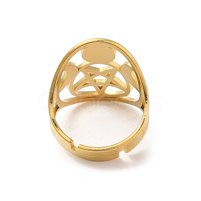 304 Stainless Steel Adjustable Rings for Women RJEW-G291-01G-1