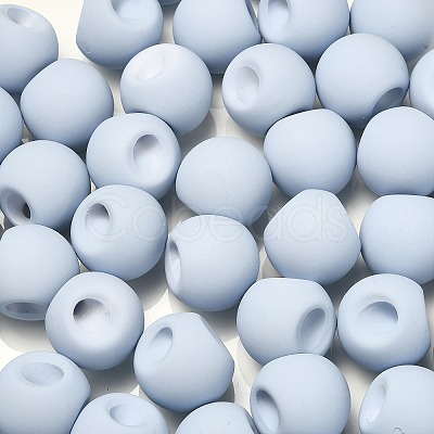 Rubberized Acrylic Beads OACR-G012-05D-1