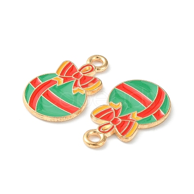 Christmas Alloy Enamel Pendants ENAM-D047-17G-02-1