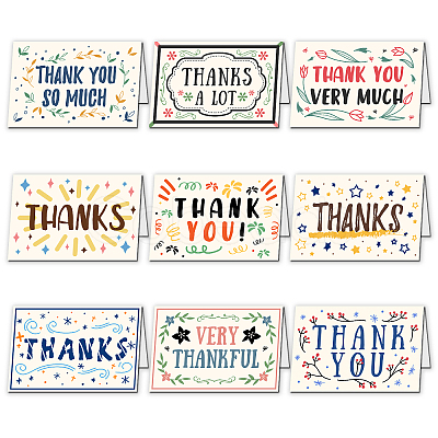 SUPERDANT Thank You Theme Cards and Paper Envelopes DIY-SD0001-01A-1