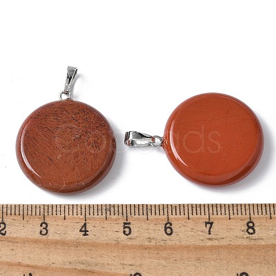 Natural Red Jasper Pendants G-A259-04P-05-1