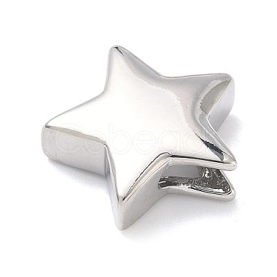 Star Brass Slide Charms LS-KK-P349-18A-P-1