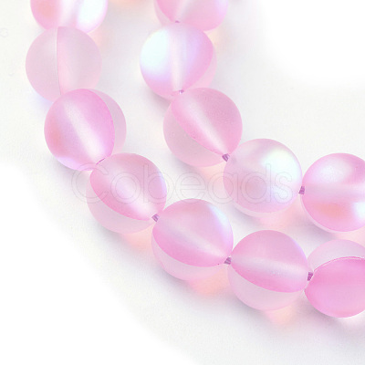 Synthetic Moonstone Beads Strands X-G-R375-6mm-A12-1