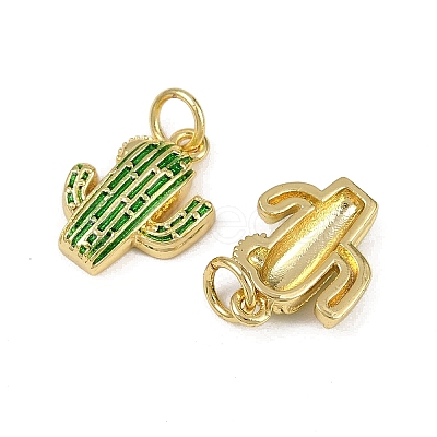 Brass Enamel Charms KK-I358-011G-1