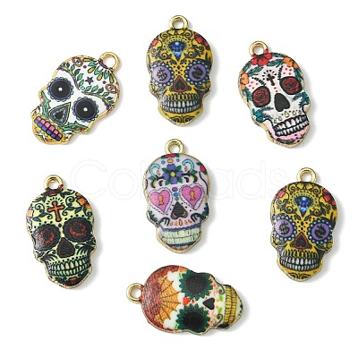 Alloy Enamel Pendants ENAM-CJ0001-37-1