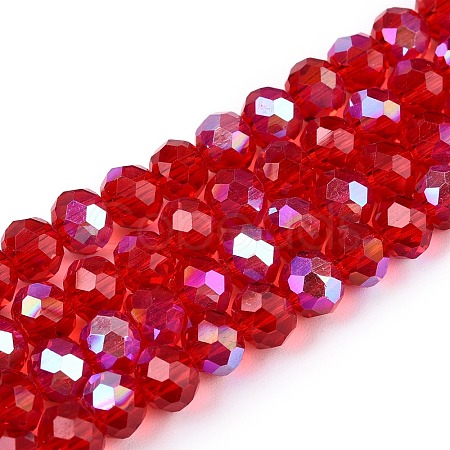 Electroplate Glass Beads Strands LS-EGLA-A044-T6mm-L01-1