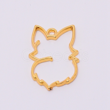 Alloy Open Back Bezel Pendants PALLOY-WH0081-04-1