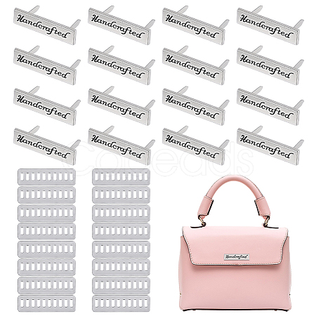 16 Sets Alloy Handcrafted Label DIY-PH0035-74P-1