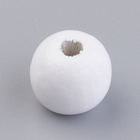 Natural Wood Beads WOOD-Q030-57H-1