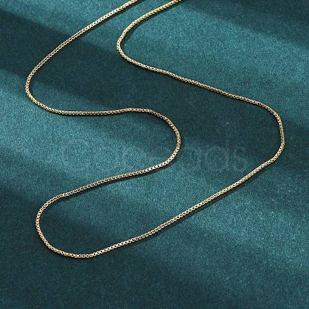 Brass Venetian Chain X-NJEW-E151-04G-1