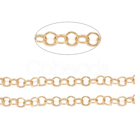 PVD Vacuum Plating 304 Stainless Steel Rolo Chains CHS-F011-08D-G-1