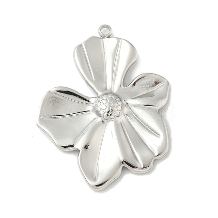 304 Stainless Steel Pendants STAS-L293-09F-P-1