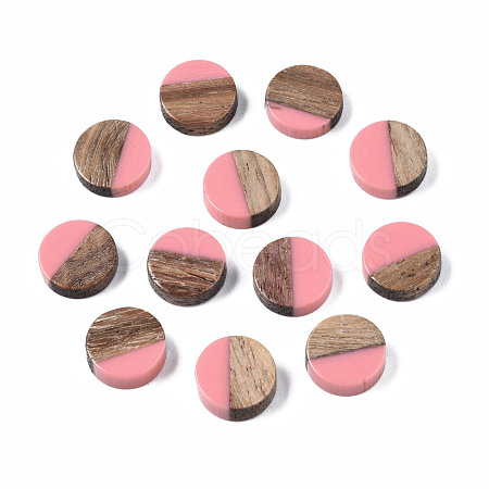 Resin & Wood Cabochons X-RESI-S358-70-H41-1