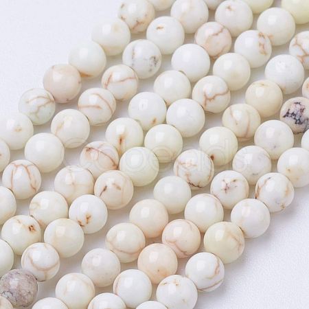 Natural Magnesite Bead Strands X-G-P286-10-3mm-1