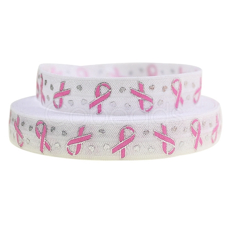 50 Yards Flat Hot Stamping Ribbon Nylon Elastic Cord PW-WG14659-01-1