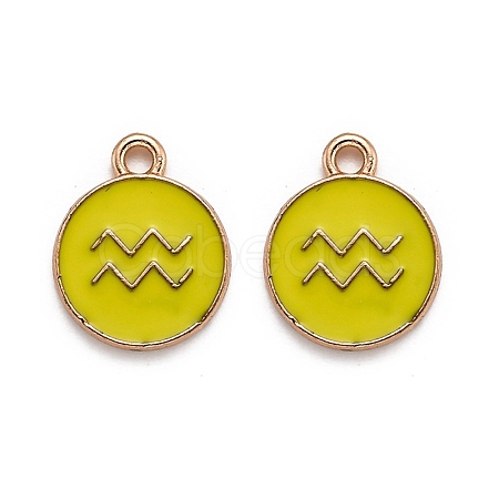 Alloy Enamel Pendants ENAM-S124-01B-14J-1