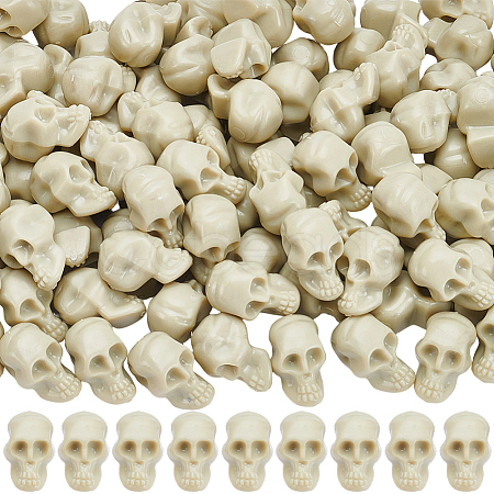 120Pcs Mini Resin Skull Display Decorations FIND-SP0005-58B-1