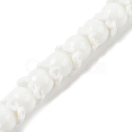 Gold Sand Lampwork Beads Strands LAMP-P069-02A-11-1
