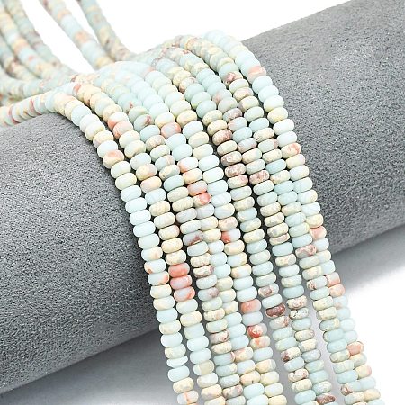 Synthetic ShouShan Stone Beads Strands G-P575-A51-4x2mm-1