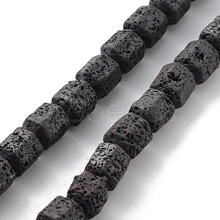 Natural Lava Rock Beads Strands G-H303-C08-1