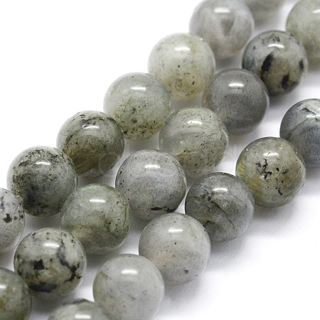 Natural Labradorite Beads Strands G-I199-15-4mm-1