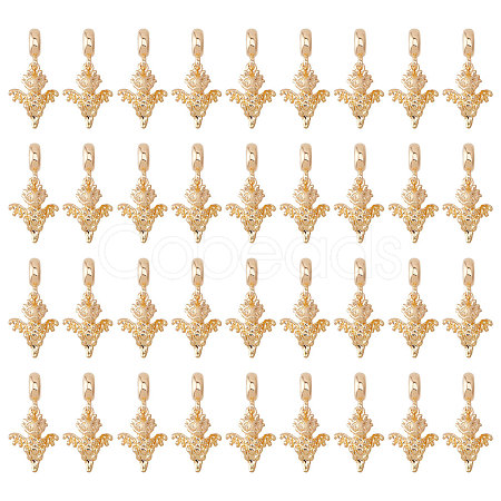 36Pcs Alloy European Dangle Charms MPDL-CA0001-06G-1