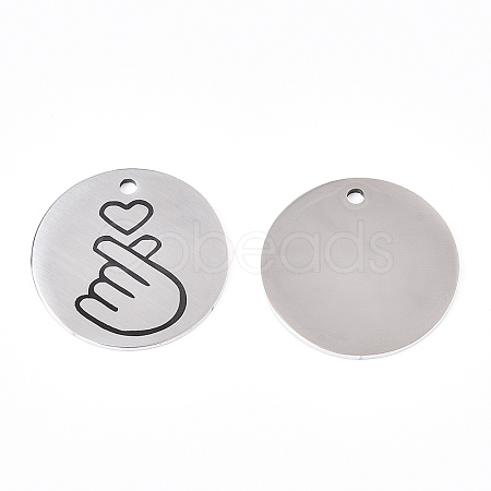 Non-Tarnish 201 Stainless Steel Pendants STAS-T064-38P-29-1