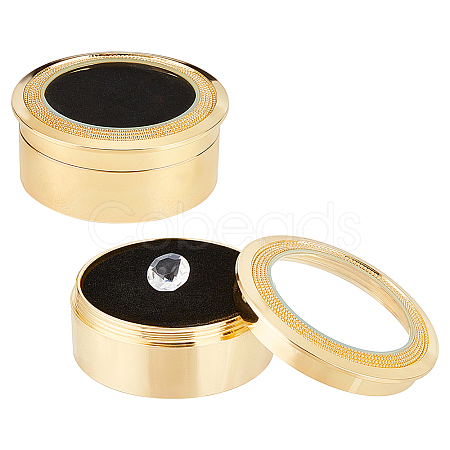 Alloy Loose Diamond Boxes CON-WH0104-11B-G-1