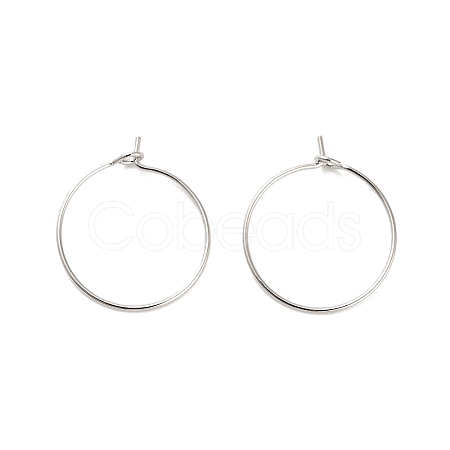 Brass Hoop Earring Findings KK-R112-038B-1