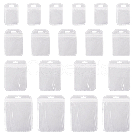 100Pcs 4 Styles Transparent Plastic Resealable Packaging Bags OPP-TA0001-03-1