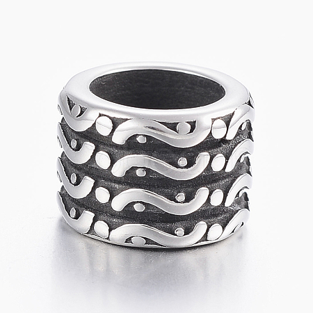304 Stainless Steel Beads STAS-H440-43AS-1